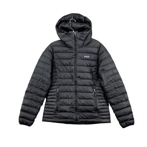 Patagonia Down Sweater Hoody Jacket Womens Small Black Gorpcore Outdoor Camping